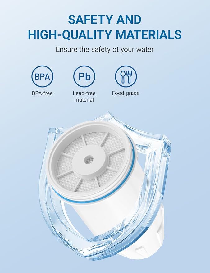 Upgrade ZR-001, ZR-017, ZR-004 Replacement Water Filters,Water Pitchers and Dispenser Filters with Multi-Stage Filter System Reduce Lead, Chromium, PFOA/PFOS and TDS, 8pack,by Cobectal
