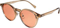 BRADDELL Women's FL-41 Rose Tinted Blue Light Glasses for Migraine Light Sensitivity, Fluorescent LED Glare, Photophobia