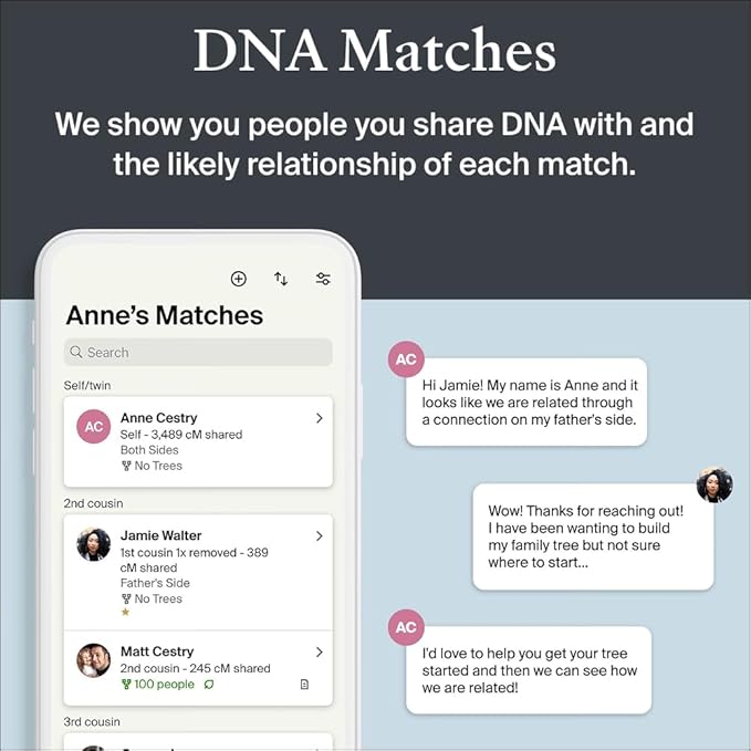 AncestryDNA + Traits Genetic Test Kit: Personalized Genetic Traits, DNA Ethnicity Test, Origins & Ethnicities, Complete DNA Test, Ancestry Reports