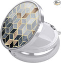 Nipichsha Pill Box, Small Pill Case for Purse & Pocket, Cute Travel Medicine Organizer, Portable Medicine Container Holder to Hold Vitamins, Medication, Fish Oil & Supplements, Gold Diamond