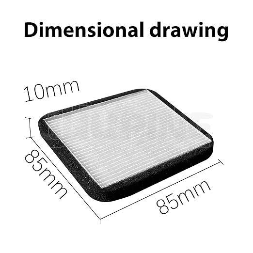 3PC HEPA 13 Layer & Activated Carbon air Filter for Elegoo Centauri Carbon 3D Printer Accessories, ABS, PLA, PETG, PC, and PV filaments VOC Particle Absorption Odor Filter for Elegoo cc 3D Printer