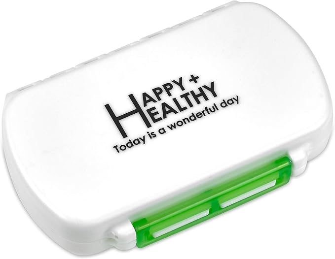 Pill Boxes- Pack of 2 Waterproof Medicine Pill Holder Cases, BPA-Free Daily Tablet Holder Storage Organizer Dispenser for Medications, Supplements, & Vitamins, Ideal for Travel by MEDca