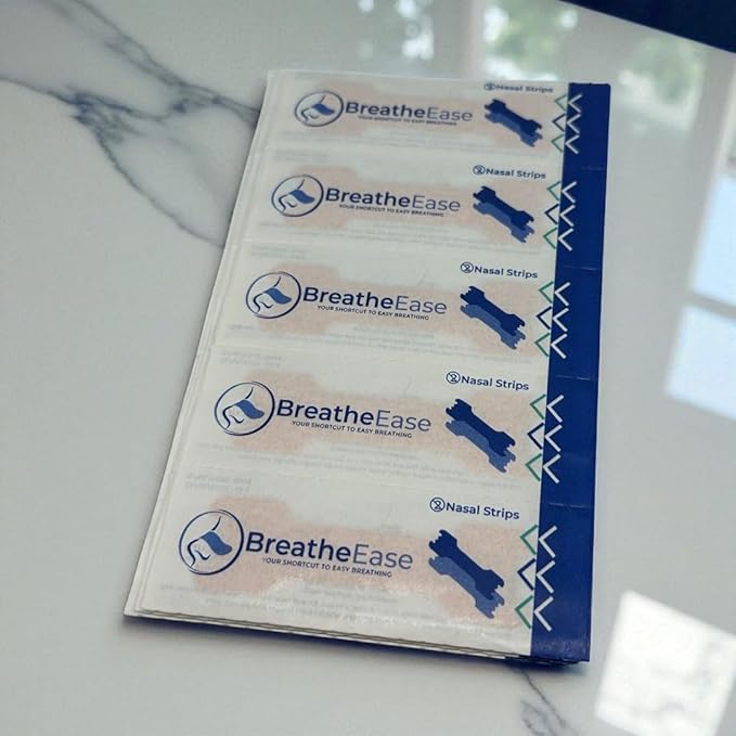 Nasal Strips 30 Pieces – Natural Breathing Aid for Easier Airflow, Comfortable Sleep & Sports Support – Non-Medicated, Gentle & Effective