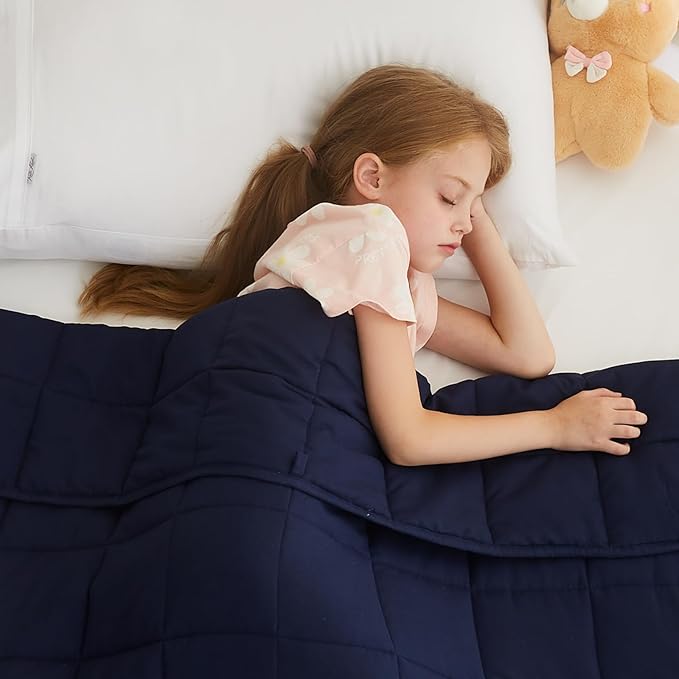 L'AGRATY Weighted Blanket - 36"x48" 3lbs Microfiber Material with Glass Beads Small Blanket for All-Season Summer Fall Winter Soft Thick