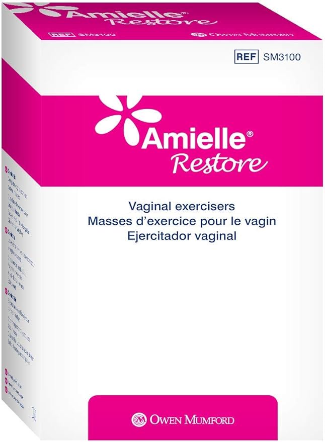 Amielle Restore Vaginal Trainer - Pelvic Floor Exerciser Pelvic Floor Muscle Trainer For Women | Related To Vaginal Dilators, Vaginal Dialator Stretcher, Vaginal Dilator Set Pelvic Floor Muscle Repair