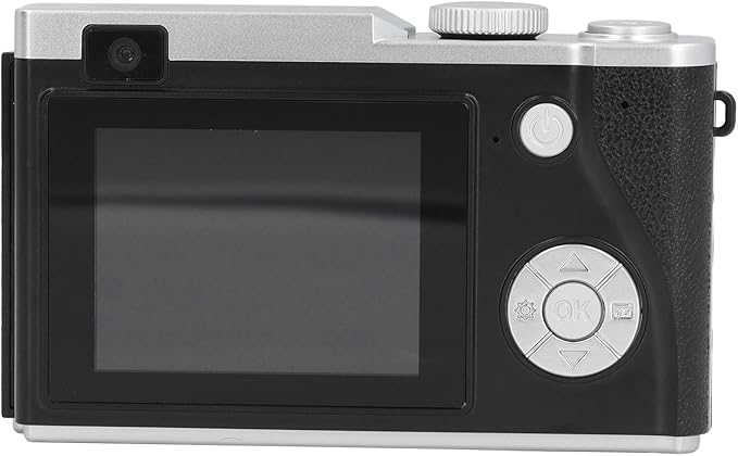 Digital Camera, 48MP Vlogging Camera, HD 1080P 16X Zoom Anti-Shake, Beauty Filter 2.4" Screen Compact Selfie Camera for Teens Kids (Black)