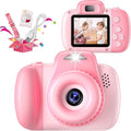 48MP Digital Dual Camera for Kids, 3-12 Years Old, with 2.0 Inch IPS Screen, 32GB SD Card, 1080P HD Video, Perfect for Toddler Birthday Gifts (Pink)