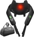 Shiatsu Neck and Back Massager with Heat, Upgraded 2600mAh Cordless Shoulder Massager Deep Tissue 6D Kneading with Carry Bag, Massages Pillow for Neck, Back, Shoulder, Body Gifts for Mom Dad