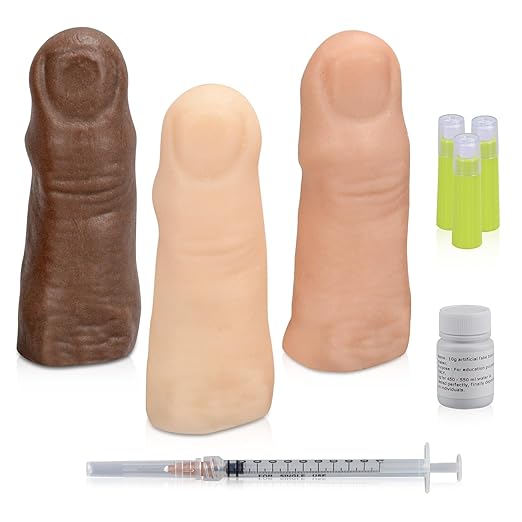 Ultrassist Blood Glucose Test Trainer, Simulated Finger Peripheral Blood Collection Practice