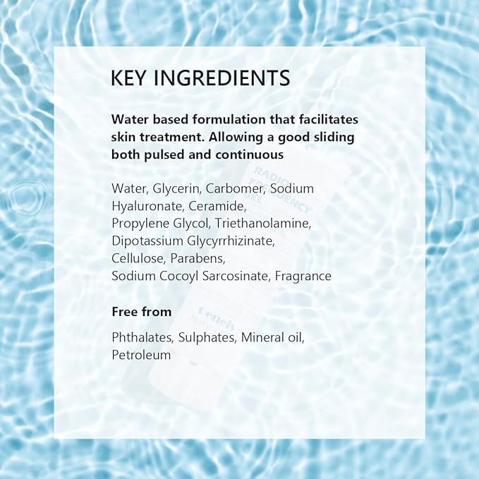 Radio Frequency Gel for Use with RF Facial Machine, Conductive Gel for Face Microcurrent, Use for Skin Soothing and Hydrating, 300g Tube (Pack of 2)