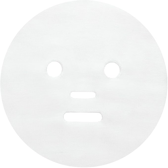 Maitys 150 Pieces Pre-cut Gauze Facial Cotton Beauty Face Pads Gauze Skin Care High Frequency for Facial Spa(8 x 10 Inch,Round Face Style)