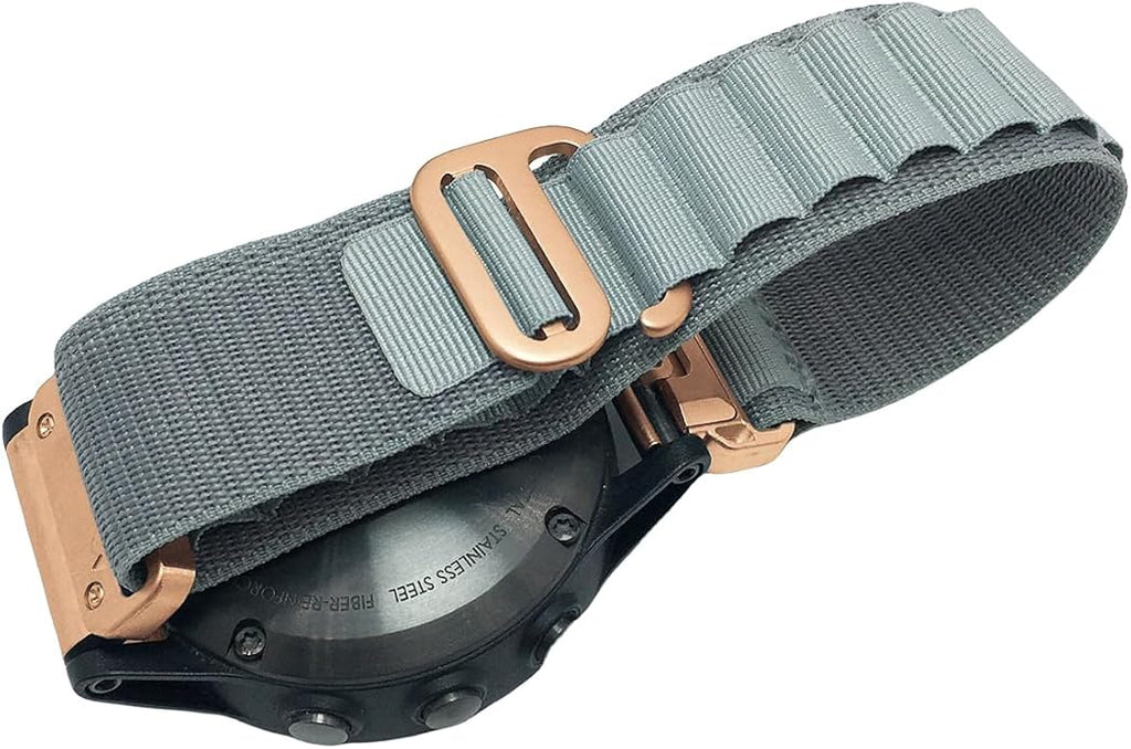 Custom Fit by Wrist Size, Small & Large Wrists, for Garmin Nylon Watch Band –– Compatible with QuickFit 20mm / 22mm / 26mm, Fenix 7, Instinct 2X, Forerunner, Epix, Tactix, MARQ, quatix, Approach