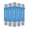 5 Pack Personal Water Filter Straw for Drinking Survival, 0.1-Micron Portable Water Purifier Straw Filters for Camping, Hiking, Travel, Backpacking & Emergency Preparedness