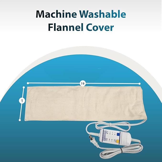 Professional Grade Heating Pad with Automatic Moist Heat by Thermotech, High-Heat Heating pad for Deep Penetrating Heat - 2nd Gen Version (Mini Digital - 19" by 7")
