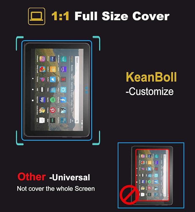 KEANBOLL 3 Pack Screen Protector for Fire HD 8 Tablet (12th-10th Generation-2022-2020 Released), Anti Glare and Anti Fingerprint Shield(Matte)