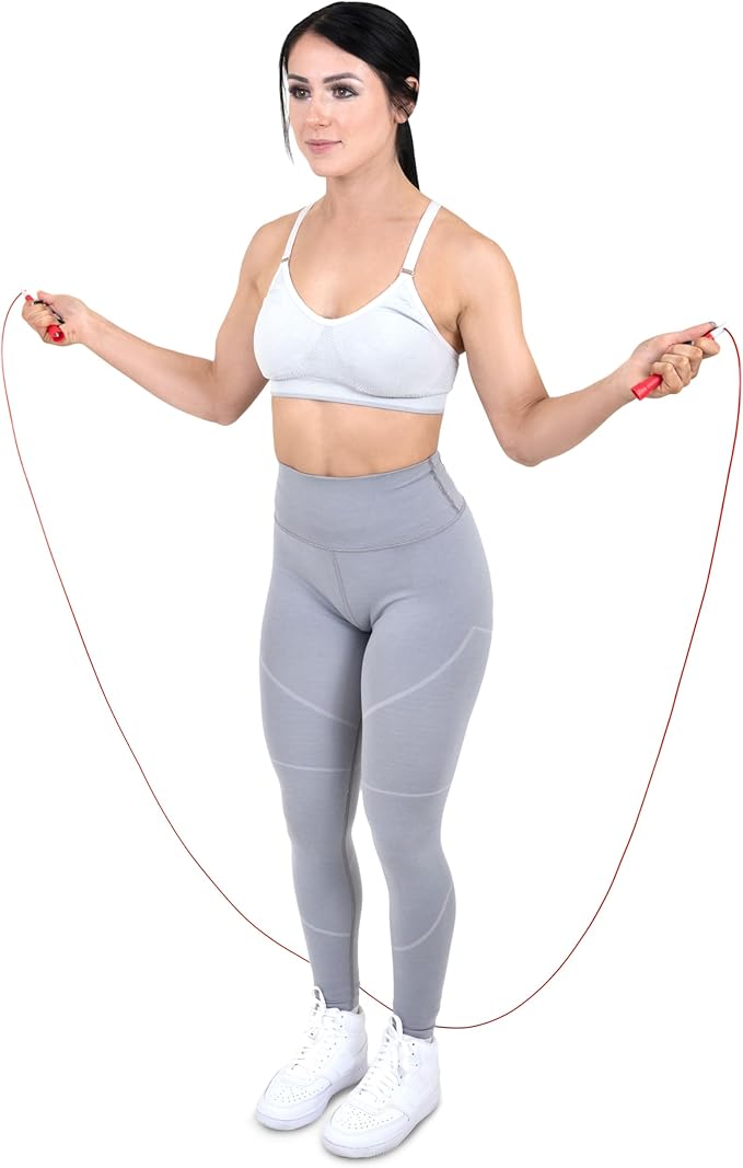 ProsourceFit Speed Jump Rope 10’ Adjustable Length, Super Fast Turning for Cardio, Boxing