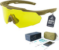 Shooting Glasses Anti Fog with High Definition Lenses, ANSI Z87.1 Certified Tactical Safety Glasses for Men Women