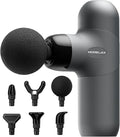 Morelax Mini Massage Gun, Percussion Muscle Massager for Back Pain Relief, Compact Sports Travel Massage Gun with 6 Massage Heads 4 Speeds, Gift for Her, Home, Athletes