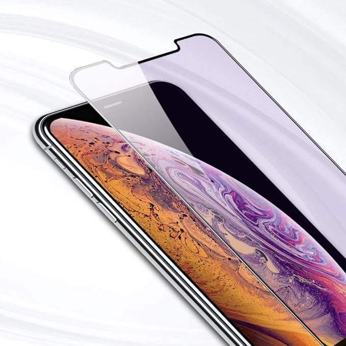 PERFECTSIGHT HD Clear Anti Blue Light Filter Tempered Glass Screen Protector for iPhone 11 Pro 2019, iPhone Xs/X/ 10 5.8 inch 1 Pack - Anti Fingerprint, 2 Stronger, Alignment Frame Easy Installation
