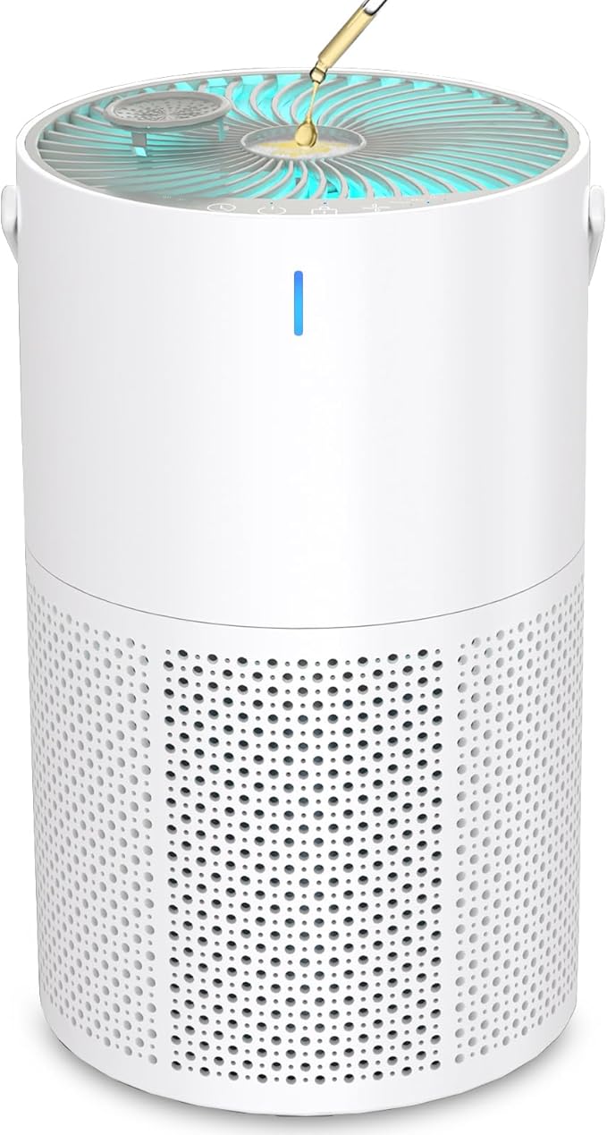 Air Purifiers for Home Large Room up to 1095 Ft², H13 True HEPA Filter Air Purifier for Bedroom with Quiet Sleep Mode & Timer, Air Cleaner for Pets Hair, Smoke, Odor, Dust