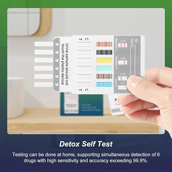Drug Test Kit 10 Pack, Home Drug Tests, 12 Panel Drug Test Urine, Tests for Marijuana (THC),COC,OPI 2000,AMP,BZO,BAR,BUP,MDMA,MET,MTD,OXY,PCP