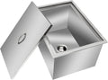 Commercial Stainless Steel Drop-in Ice Bin Chest – Insulated Bar Ice Well for Beverage Service