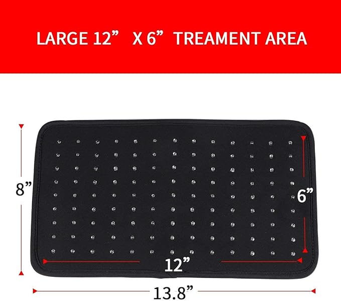 Red Light & Near Infrared Therapy Wrap FDA Cleared Led Light Therapy Back Pain Relief Device Wearable Deep Penetrating Pad Relief for Joints Knee Pain
