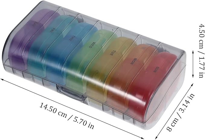 Medication Holder Storage Container Small Portable Pills Pill Organizer Case Individual Medicine Dispenser