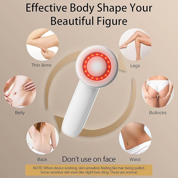Cellulite Massager, Body Sculpting Tool, Cordless Handheld Body Cellulite Remove for Belly, Waist, Legs, Butt, Arms, Body Massager - Gifts for Women Mum