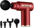 Massage Gun,Upgrade Deep Tissue Muscle Massager for Pain Relief,Percussion Massager with 4 Massage Heads & Silent Brushless Motor,Portable Handheld Massager Gifts for Women Men