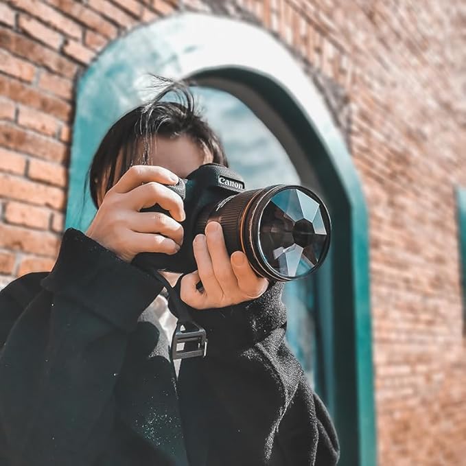 Photography Special Effects Filters Foreground Blur 77mm 8-Sided Kaleidoscope Glass Prism SLR Accessories