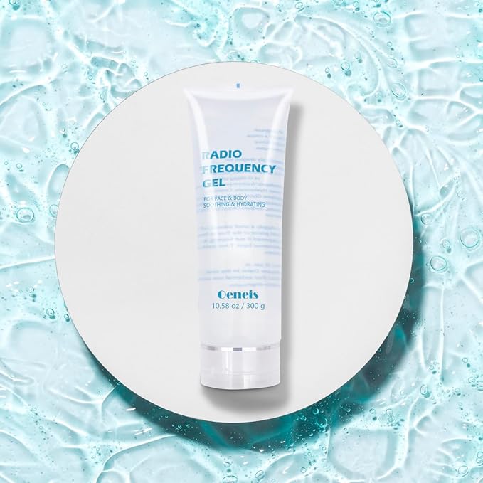 Radio Frequency Gel for Use with RF Facial Machine, Conductive Gel for Face Microcurrent, Use for Skin Soothing and Hydrating, 300g Tube