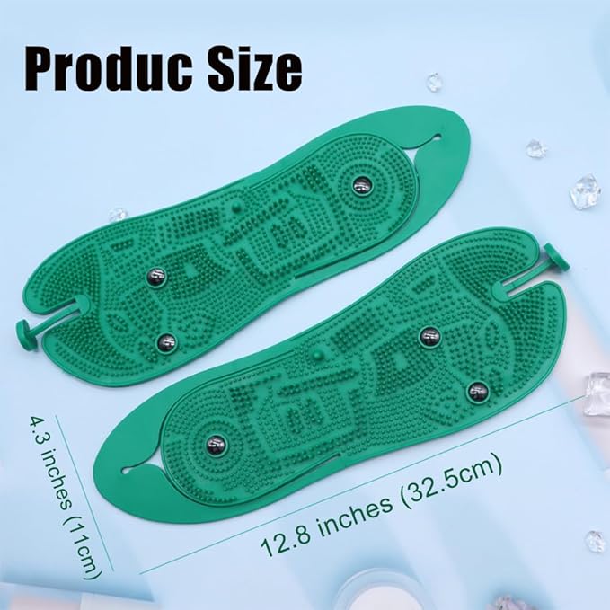 Foot Acupoint Massage Shoes,Portable Folding Foot Massager Slippers with Magnetic Stone,Reflexology Massage Flip Flops Shoes Sandals Improve Circulation Relaxation