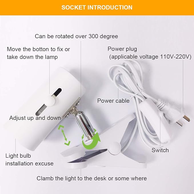 Red Light Therapy Lamp-54W 18 LED Infrared Light Therapy Device with Adjustable Lamp Holder, 660nm Red and 850nm Near Infrared for Face Body