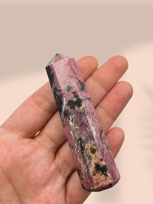 WholesaleGemShop 3 Inch Gemstones Obelisk Tower Jumbo Facet Aura Rock Crystal Natural Polished Earth Wand Spirit