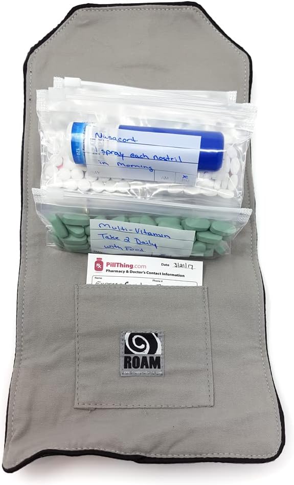 Extra Bags for Wellness Travel Pack - The Pill Organizer Wallet - Pack of 14 Single or Double Compartment (Single & Double Pack Combo - 14 Total (7 of Each))
