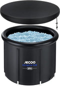 Jecoo Ice Bath Tub for Athletes, 116 Gal Heavy Duty Cold Plunge Tub Portable Cold Plunge for Adults Ice Baths Cold Water Therapy for Recovery at Home, Gyms, Indoor Outdoor…, Black