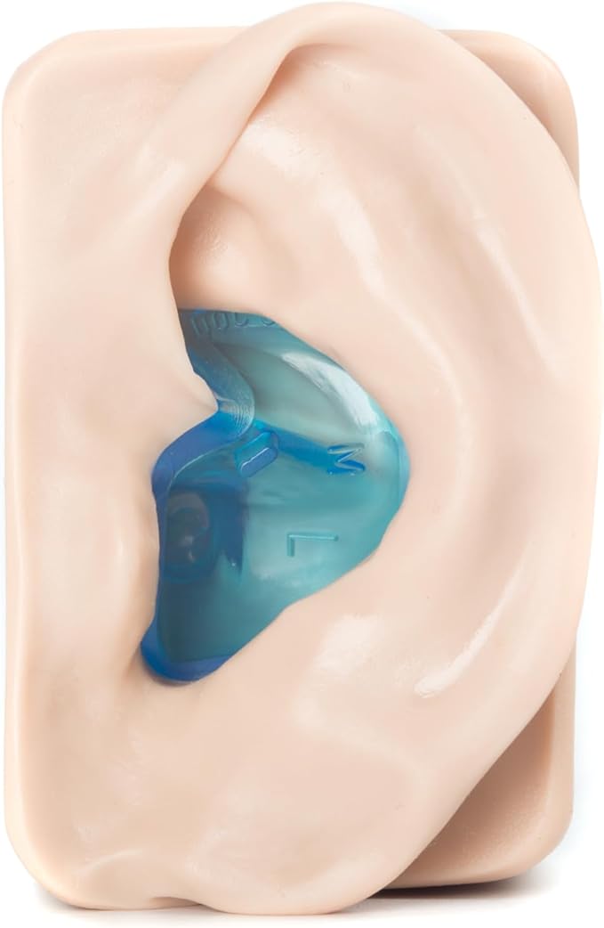 Medium – Non-Vented Doc’s Proplugs – Blue – Non-LEASHED – Reusable Earplugs for Swimming, Bathing, Light Industrial Use | Blocks Water, Noise, & Irritation | Made in USA
