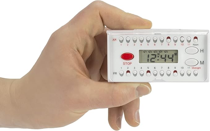 e-Pill 6 Alarm Pocket Timer - Pill, Vitamin and Medicine Medication Reminder - Easy to Hear and Set
