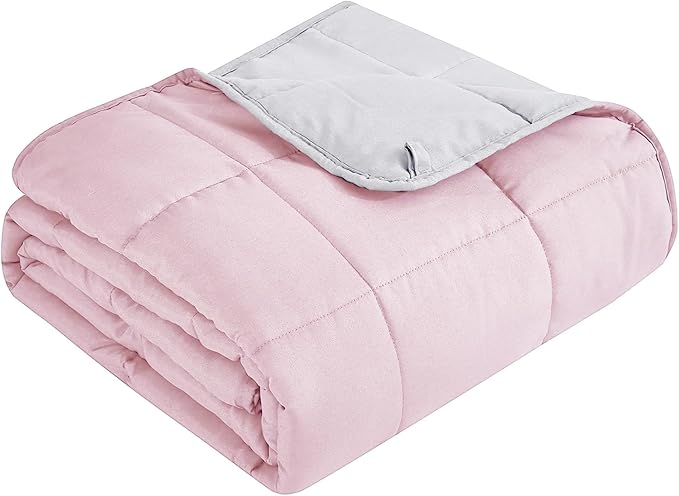 Topcee Weighted Blanket for Adults (15 lbs, 60" x 80") Queen Size Soft Cooling Heavy Blanket Sleeping, Apply to 130-160 lbs Body, Thick Breathable Blanket with Glass Bead, Easy Care