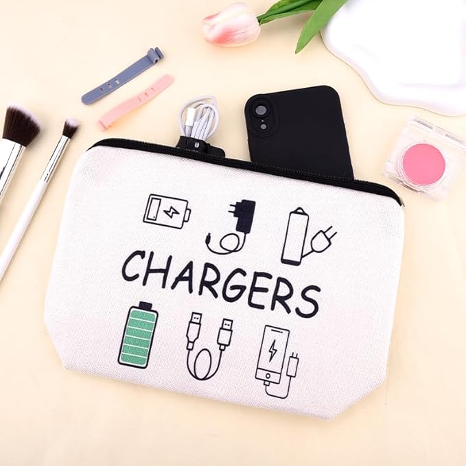 Charging Cable Organizer Bag Pouch Travel Elastic Silicone Cable Straps Cord Organizer Anti Loss Portable Earphone Plug Charger Storage Bag Data Cables Protector Cover Charge Cord Tie Wrap Protection
