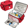 First Aid Bag Empty - Portable Medical Organizer Kit for Supplies, Travel, Home, Car & Outdoor Camping Hiking, School, Office Emergency Preparedness, Bag Organizing First Aid Supplies