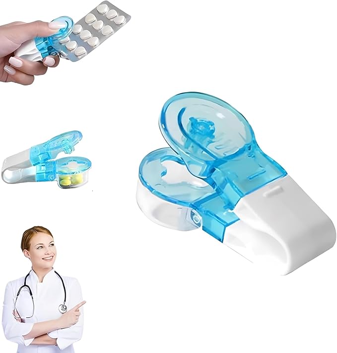 Portable Pill Taker Household Gadgets, 2026 New Pill Popper Extractor Tool, Blister Pack Opener Popper Assistance Tools, Pills Poppers for Blister Packs for The Elderly, Disabled (1pcs)