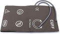 Blood Pressure Cuff with Dual Tubes for Thigh 42-54 cm, Reusable PU Brown Replacement Blood Pressure Cuff, No BP Connector