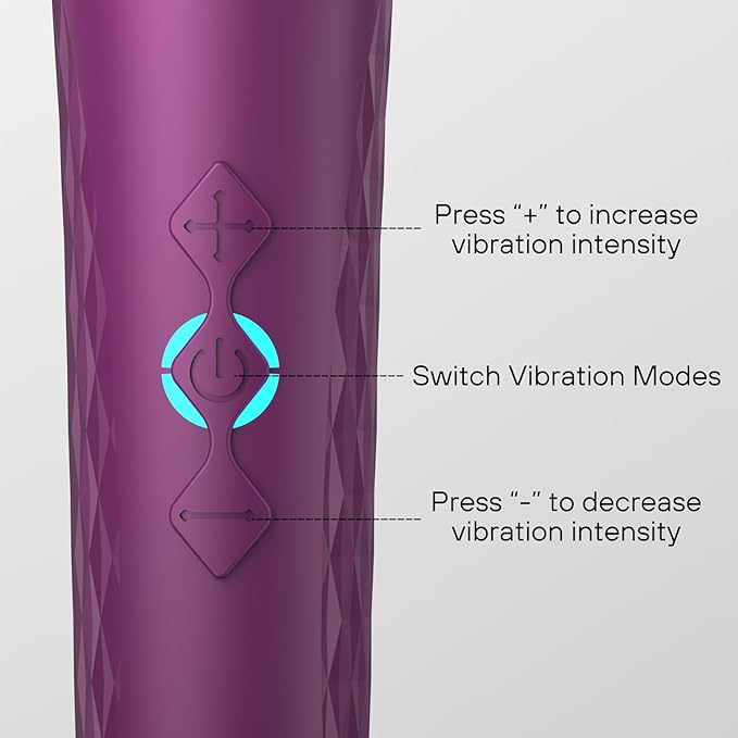 Personal Wand Massager Handheld Cordless Massager Travel-Quiet-Waterproof, USB Rechargeable,Perfect Back Legs Hand Pains and Sports