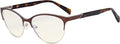 Eyekepper Ladies Cateye Blue Light Filter Glasses - Digital Eyegalsses Blocking Computer Screen UV Rays - Anti Glare Filter Reduce Eye Strain - Brown