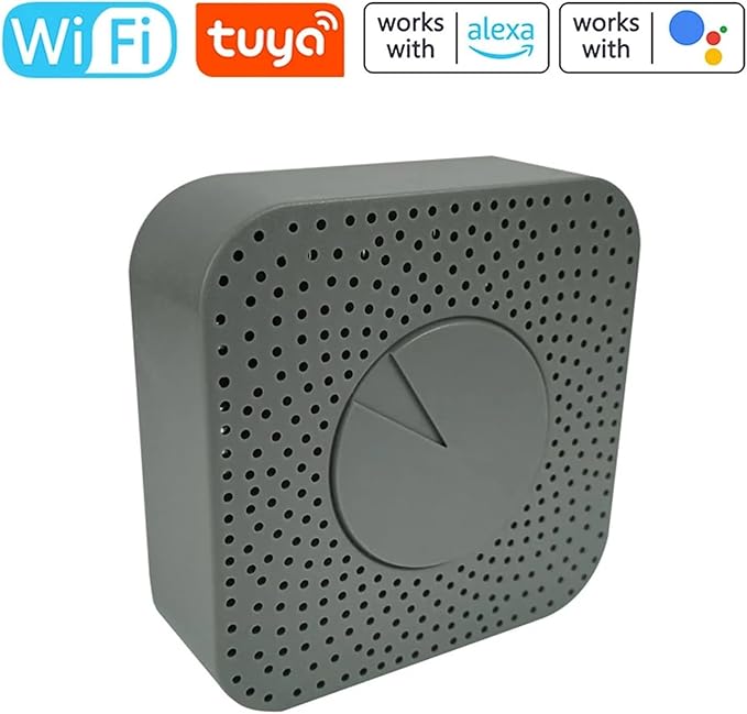 Tuya ZigBee WiFi Air Quality Monitor 5in1 Air Housekeeper HCHO/CO2/VOC/Temperature/Humidity Detector Compatible with Alexa Google Home(Tuya Zigbee)