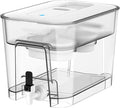 Waterdrop 40 Cup Dual Filter Dispenser, 8X Faster Filtration, 400-Gallon Lifespan, Water Filter Dispenser for Home/Office, 2 Built-in Filters, 10X Longer Lifetime, Reduces Chlorine, PFOA/PFOS, White