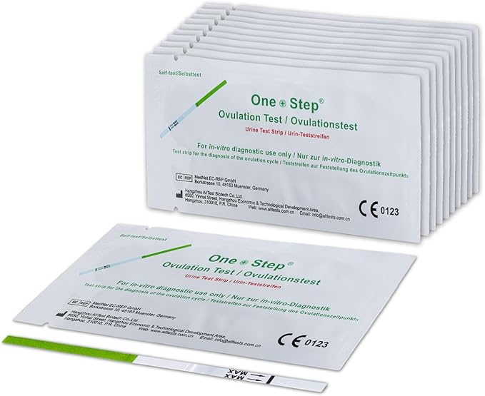 One Step 20 x Ovulation Strips 20miu/ml Test Kit Sensitive Fertility Predictor Testing Sticks (Wide Width)