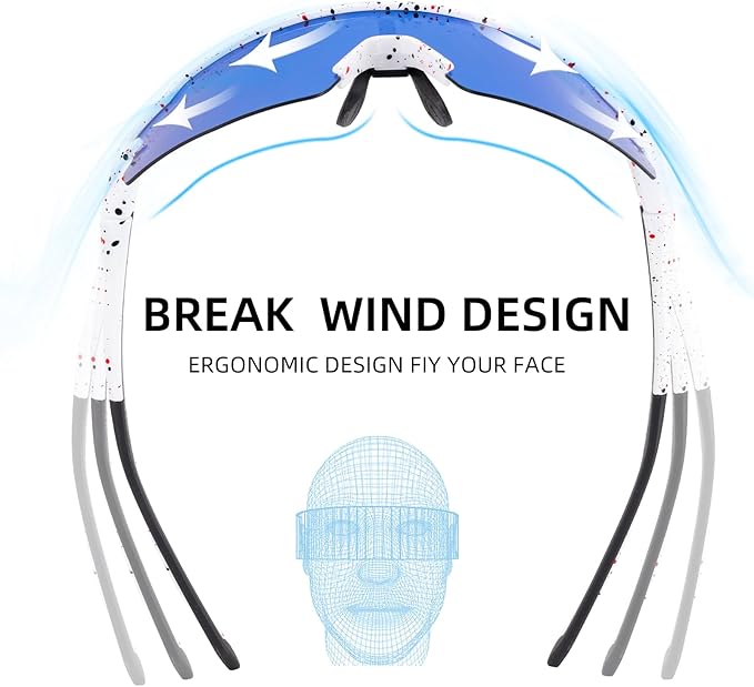 ROCKBROS Photochromic Sports Sunglasses for Men Women Cycling UV Protection